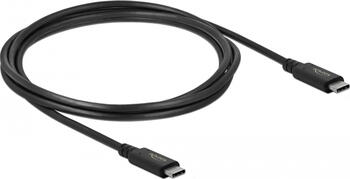 2m USB 4.0-Kabel, Type-C stecker/ stecker (20 Gbit/s) Delock