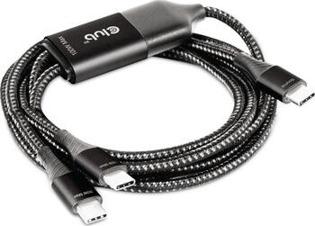 1.83m USB Typ-C Y Kabel auf 2x USB Typ-C Ladekabel 
