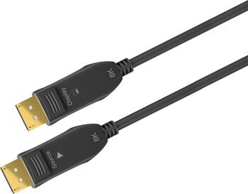 20m Optisches DisplayPort-Hybrid-Verbindungskabel 2.0 (AOC), stecker/ stecker, 8K Ultra HD 4320p (60 Hz)