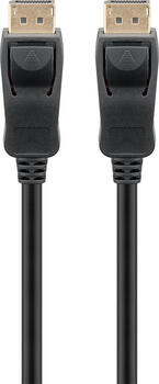 2m DisplayPort-Kabel 1.4 stecker/ stecker für 8k/60Hz, bis zu 32,4 Gbit/s schwarz goobay
