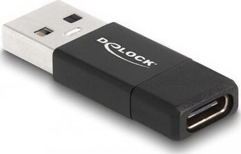 DeLOCK 60001 Kabeladapter USB A USB C Schwarz Kabel Typ-A zu USB Type-C
