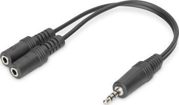 Digitus Audio Headset Adapter / Konverter, 3,5 mm Klinke (4- 