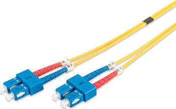 2m Digitus LWL Duplex Kabel, OS2, 2x SC Stecker/2x SC Stecker