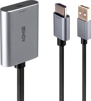 Lindy 43347 Videosignal-Konverter, USB Typ-C > HDMI, 3840x2160 Pixel, 60 Hz