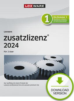 Lexware Zusatzlizenz 2024 für 2 User - Abo-Vertrag, ESD 