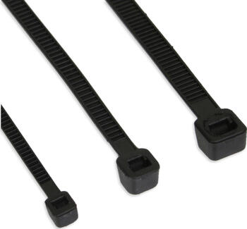 InLine Kabelbinder, L x B 100mm x 2,5mm, schwarz, 100 Stück 