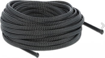 WireSleeve flexibler Kabelmantel 10m x 6mm schwarz 