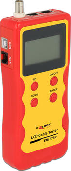 DeLOCK 86108 Netzwerkkabel-Tester Gelb, Rot 