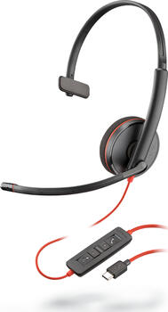 POLY Blackwire C3210 USB-C, Kopfhörer On-Ear, USB-C 