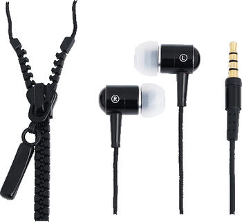 LogiLink Zipper HS0021 schwarz, Kopfhörer, In-Ear, Tablet , Smartphone