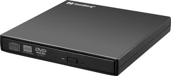 Sandberg A/S 133-66 SlimLine schwarz, USB 2.0 DVD-Brenner 