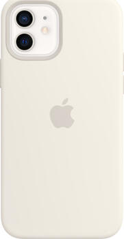 Apple Silikon Case mit MagSafe für iPhone 12/iPhone 12 Pro weiß
