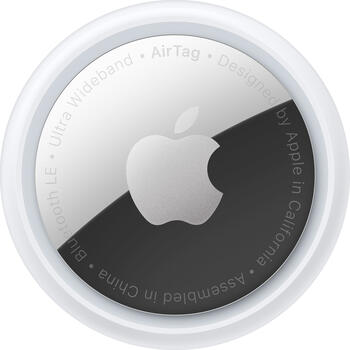 4er-Pack Apple AirTag weiß/silber, Bluetooth, UWB, ab iOS 14.4