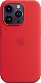 Apple Silikon Case mit MagSafe für iPhone 14 Pro Rot 
