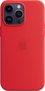 Apple Silikon Case mit MagSafe für iPhone 14 Pro Max RED