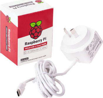 Raspberry Pi 4 Official Power Supply, 5.1V/ 3.0A, weiß USB-C Netzteil