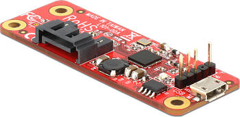 Delock Konverter Raspberry Pi USB Micro-B Buchse / USB Pin Header > SATA 7 Pin