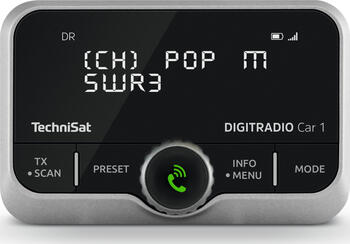 TechniSat DIGITRADIO Car 1 DAB+ Adapter mit Bluetooth- und Freisprechfunktion