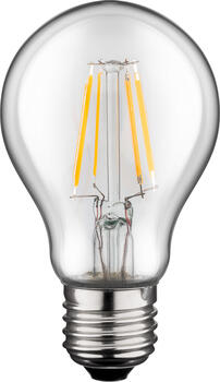 goobay Filament-LED Birne 4 W klar, Sockel E27, ersetzt 40W 
