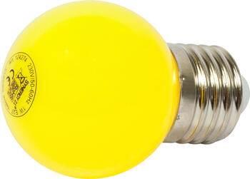 Synergy 21 LED Retrofit E27/ G45 Tropfenlampe gelb 1 Watt für Lichterkette