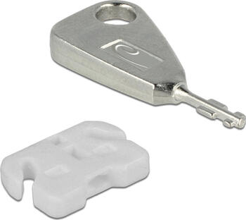Delock USB Port Blocker 5 x  mit Schlüssel für USB-A Buchse 