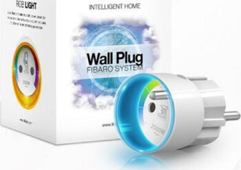 Fibaro Wall Plug Typ E, Smart-Steckdose Passt in FR, BE, PL