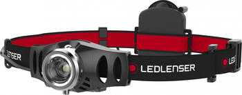 LedLenser H3.2 Stirnband-Taschenlampe Schwarz, Rot wasserfest (IPX-4)