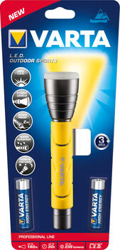 Varta Outdoor Sports Flashlight 2AA Taschenlampe 