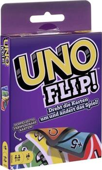 UNO Flip! Kartenspiel für 2-10 Spieler, ab 7 Jahren