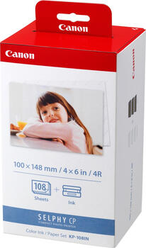 Canon KP-108IN Fotopapier 10x15cm inkl. Farbband 