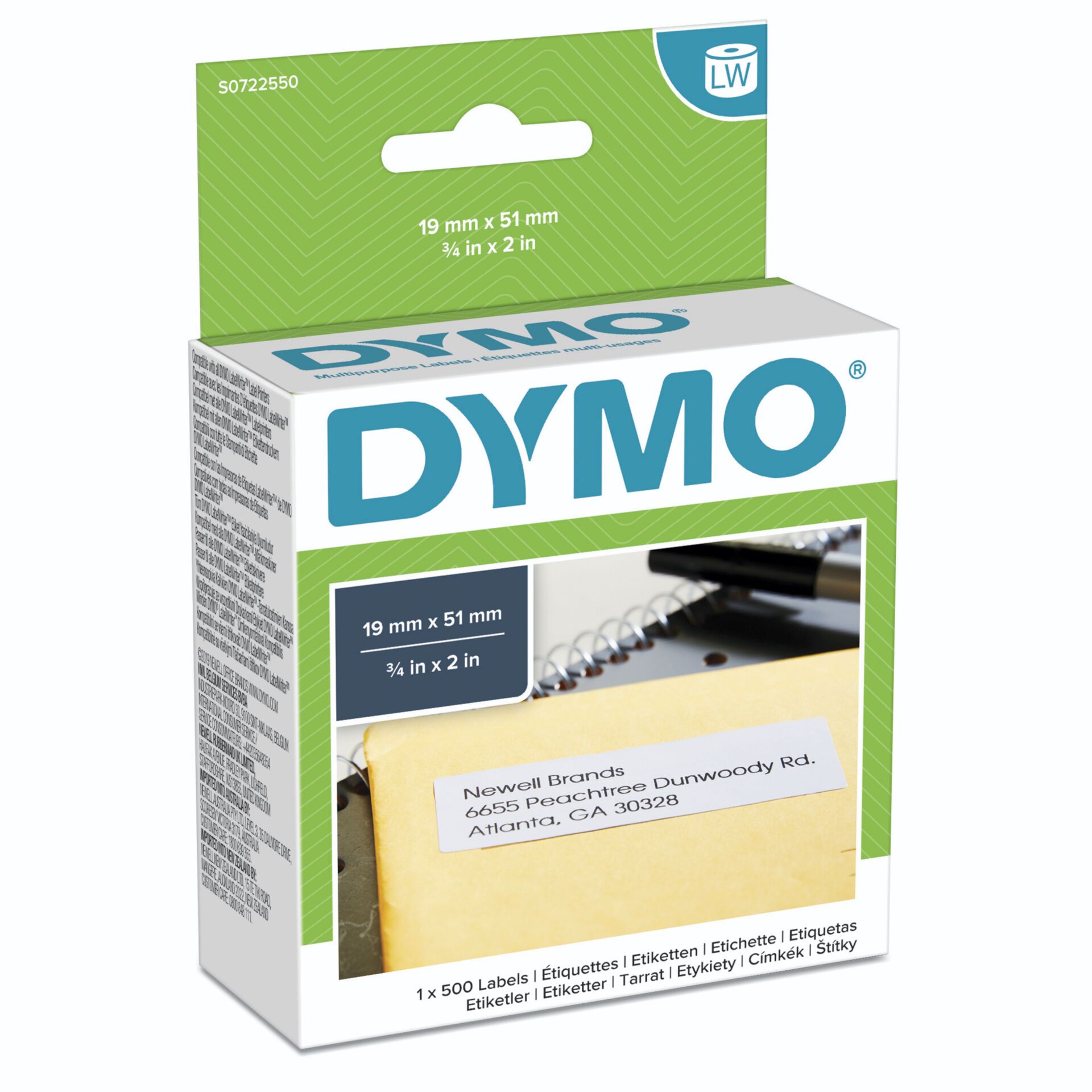 Dymo LabelWriter 11355 Etiketten 51x19mm 