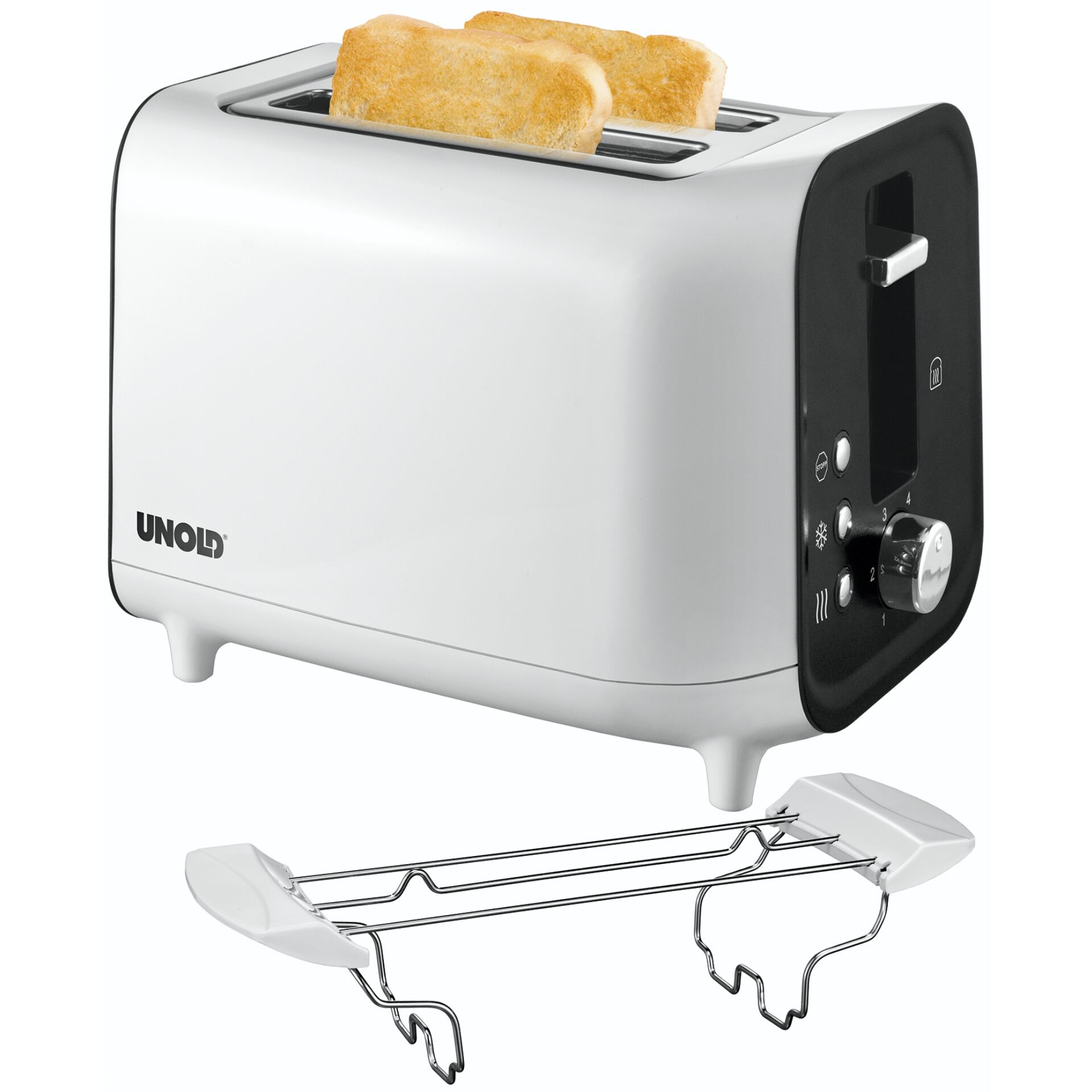 Unold 38410 Toaster 2 Scheibe(n) 800 W Weiß