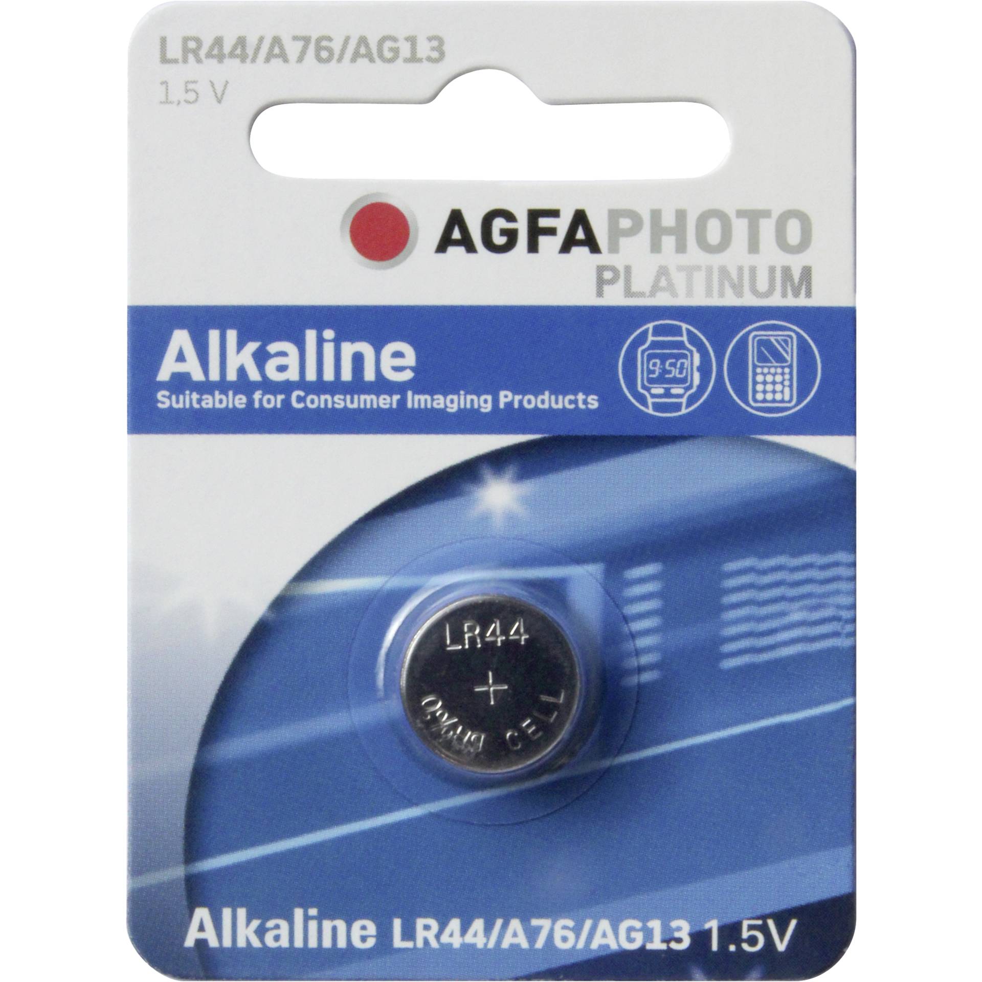 AgfaPhoto 70124 Haushaltsbatterie Einwegbatterie LR44 