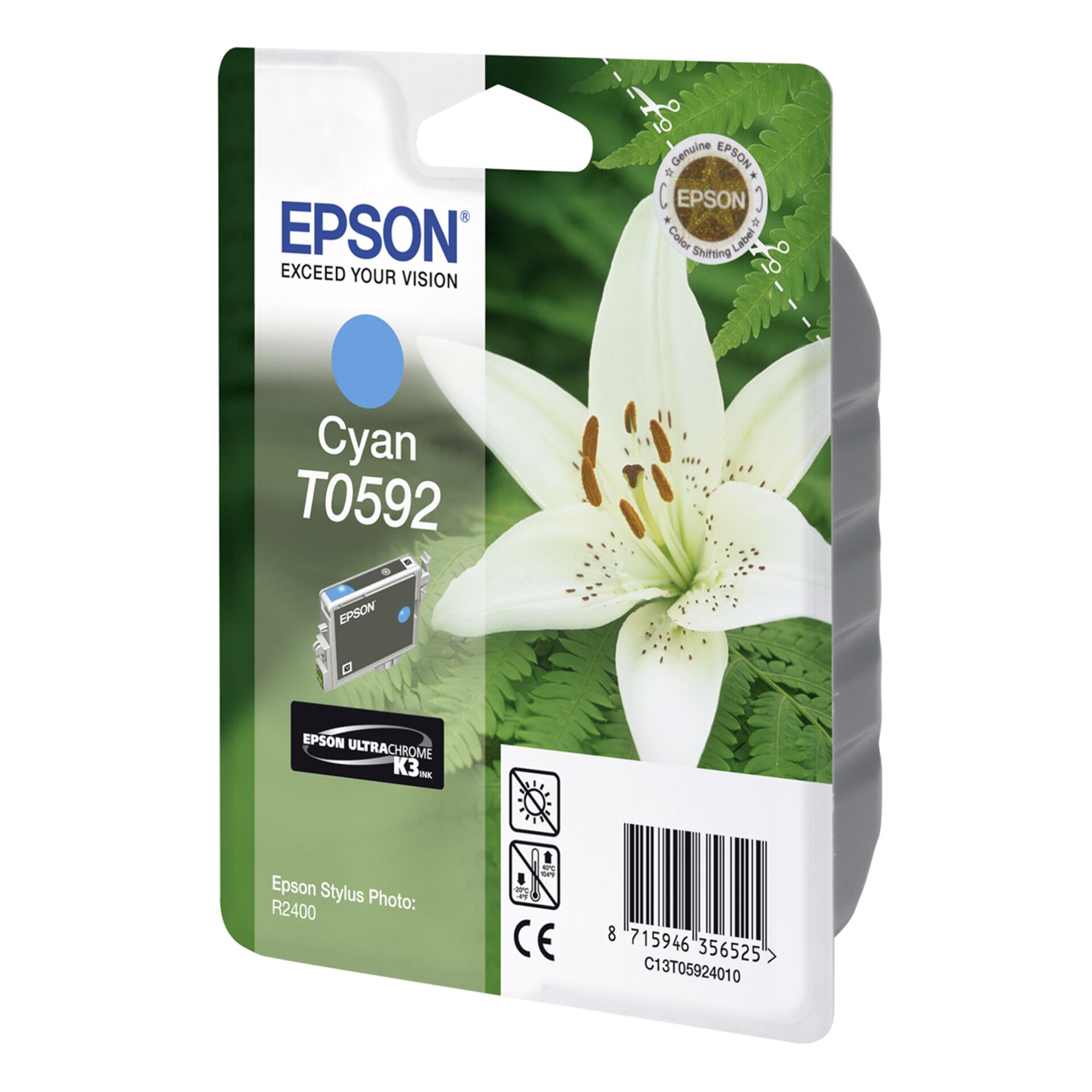 Epson T0592 Tinte cyan 