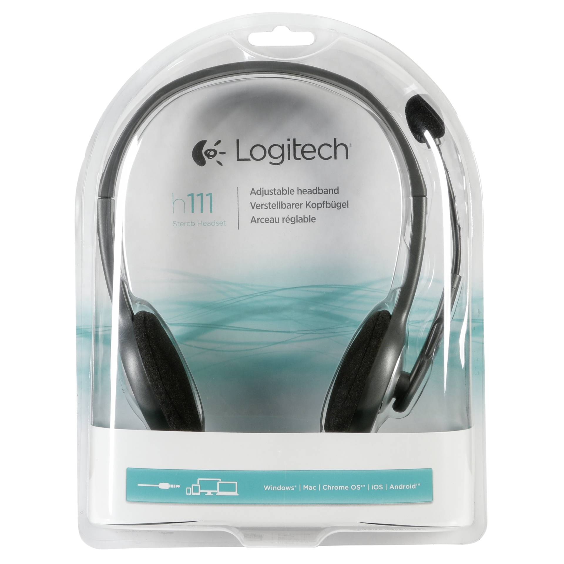Logitech H111 Headset, On-Ear, PC 
