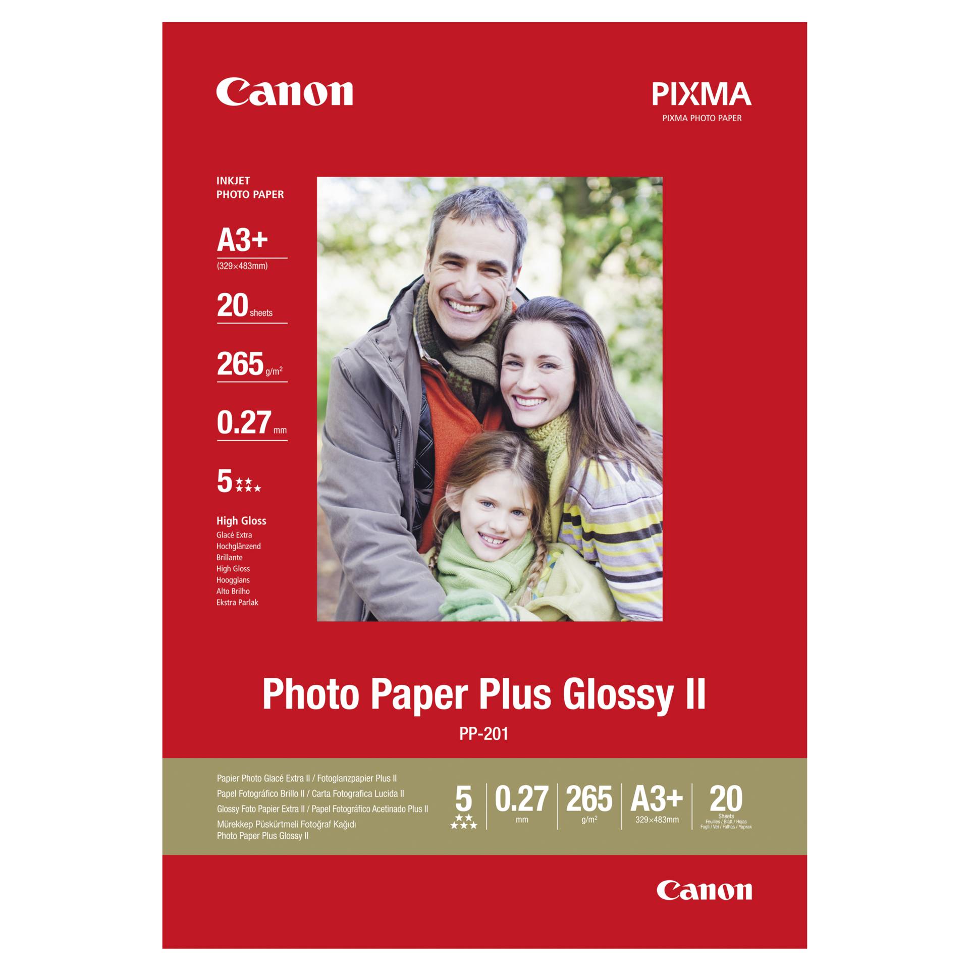 CANON PP-201 Fotopapier Plus A3+ 20Blatt 