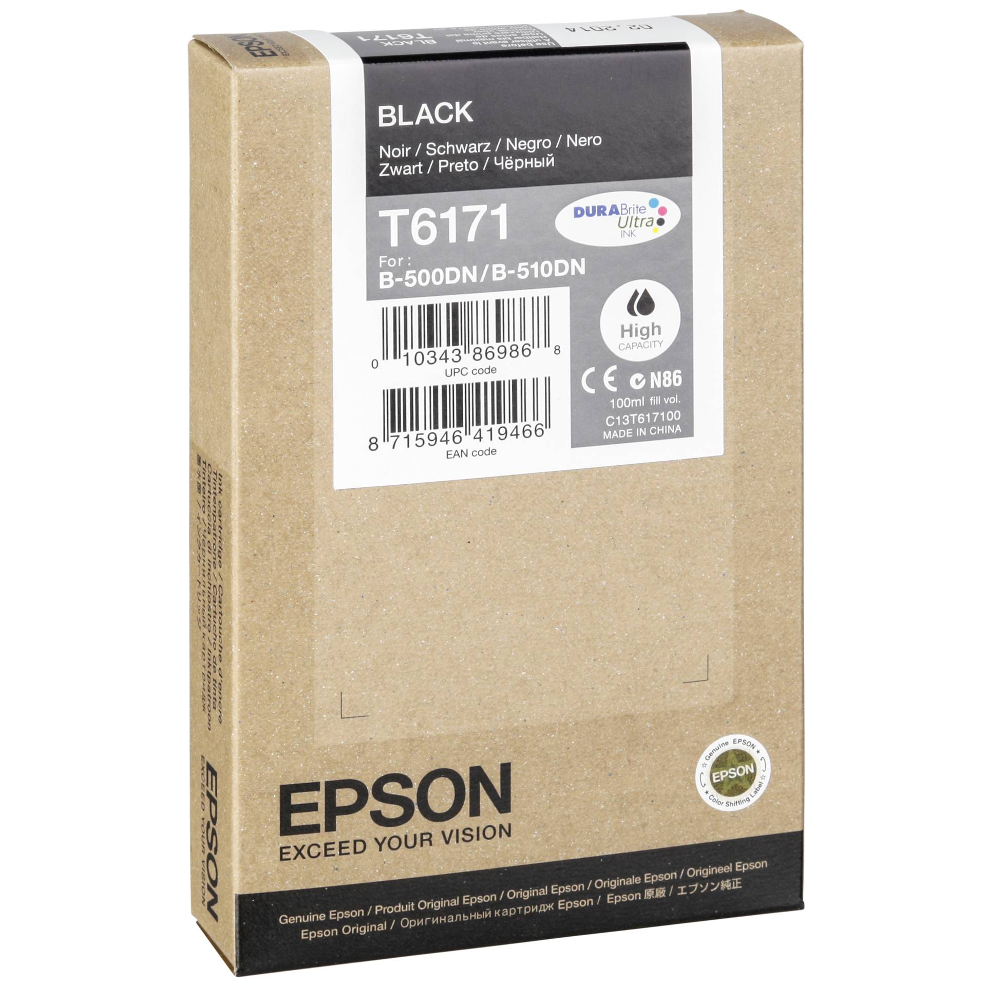 Epson Tinte T6171 schwarz 
