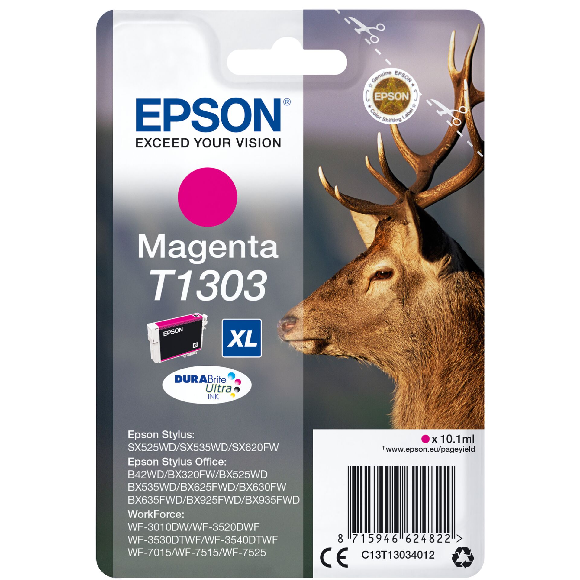 Epson T1303 XL Tinte magenta, Original Zubehör 