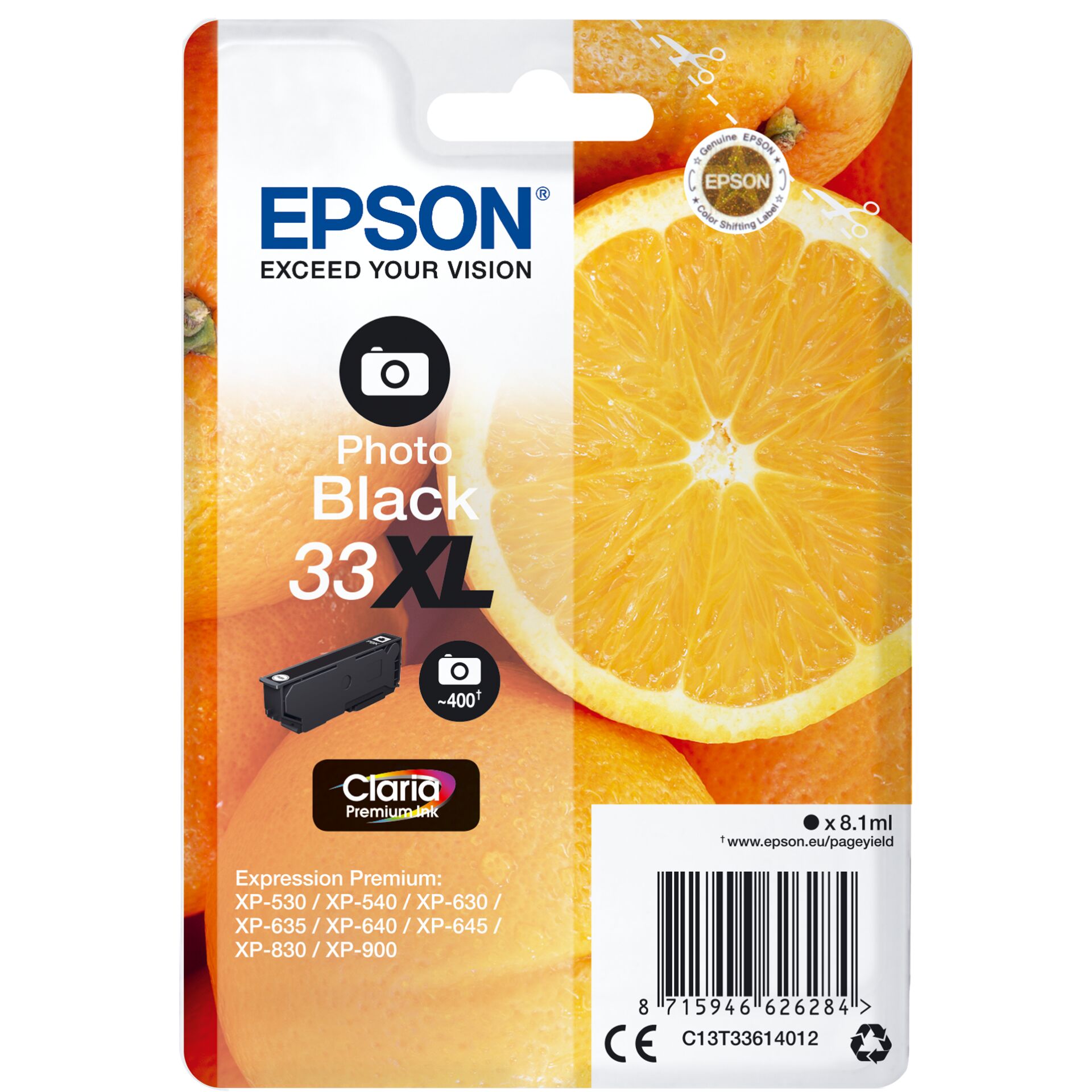 Epson Tinte 33XL schwarz photo 