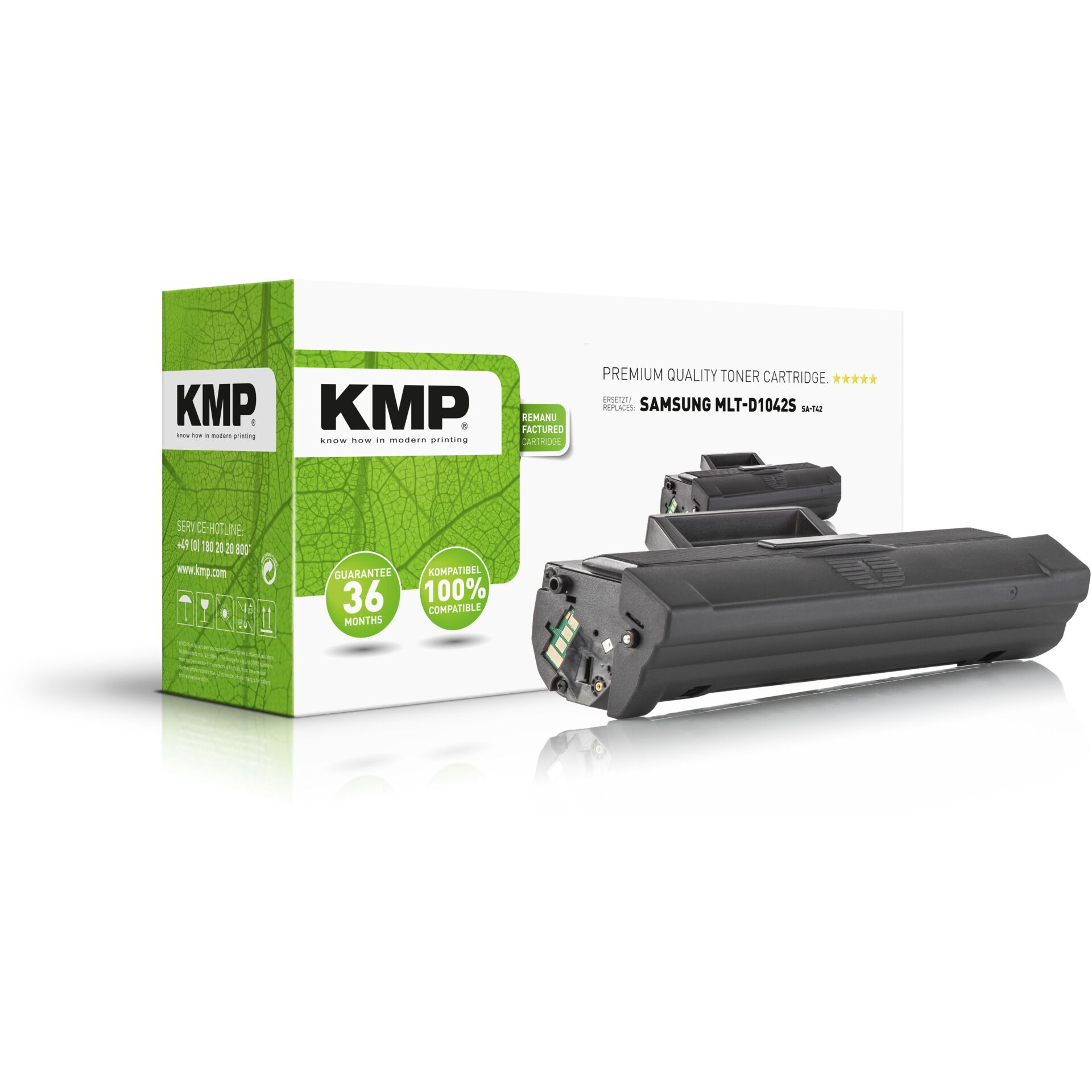 KMP Kompatible Trommel mit Toner zu Samsung MLT-D1042S 