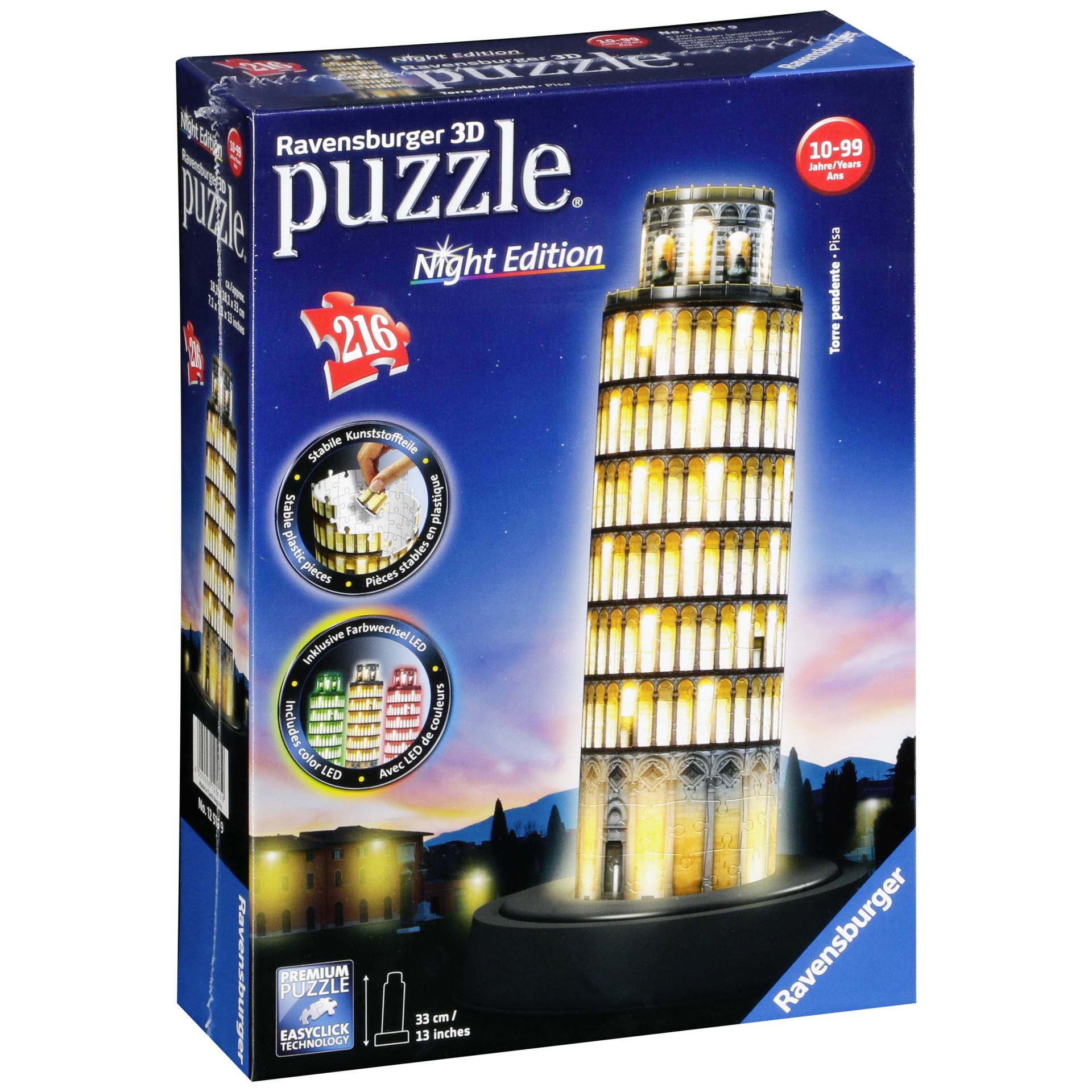 Ravensburger Leaning Tower of Pisa 3D-Puzzle 216 Stück(e) Gebäude