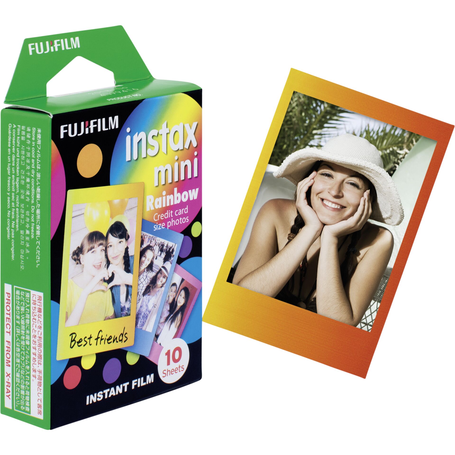 Fujifilm Instax Mini Rainbow, Sofortbildfilm 10er-Pack 