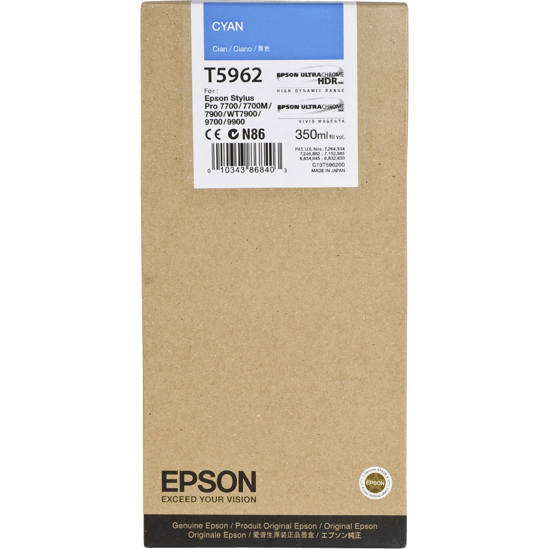 Epson T596200 Tinte cyan 