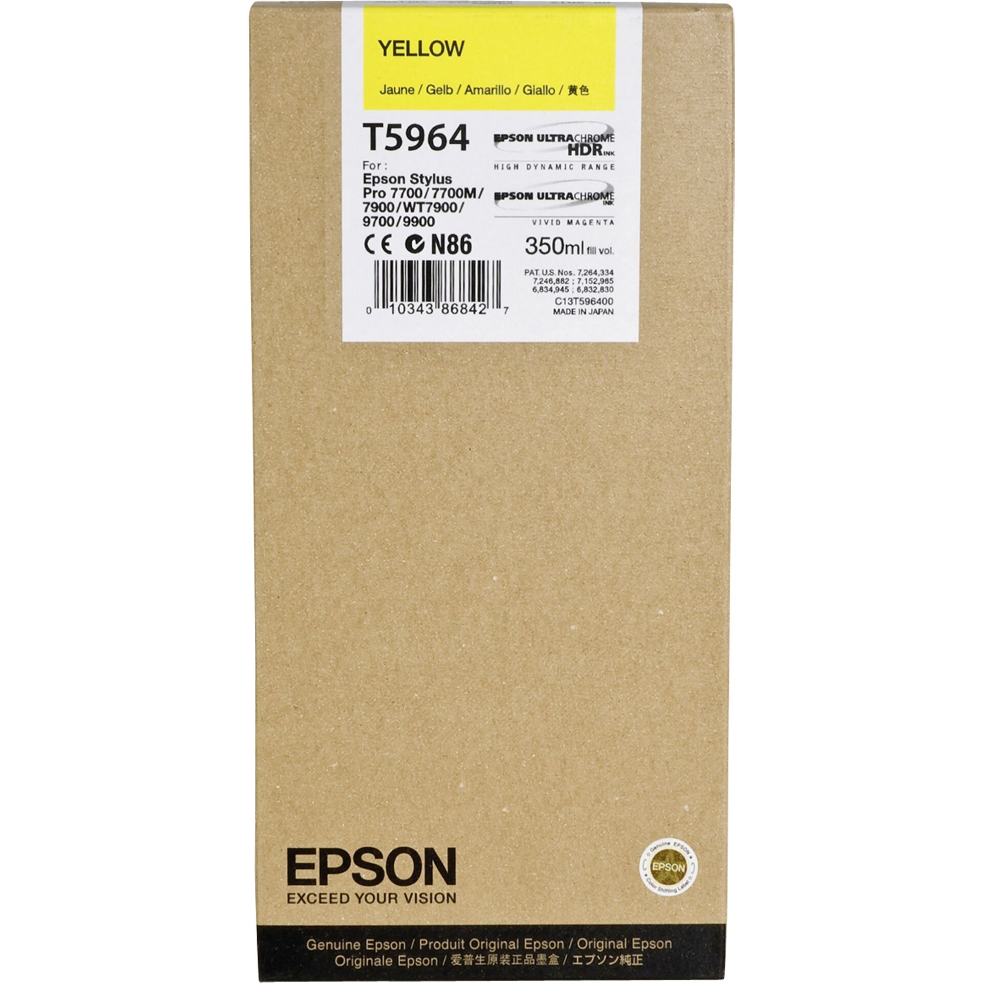 Epson T596400 Tinte gelb 
