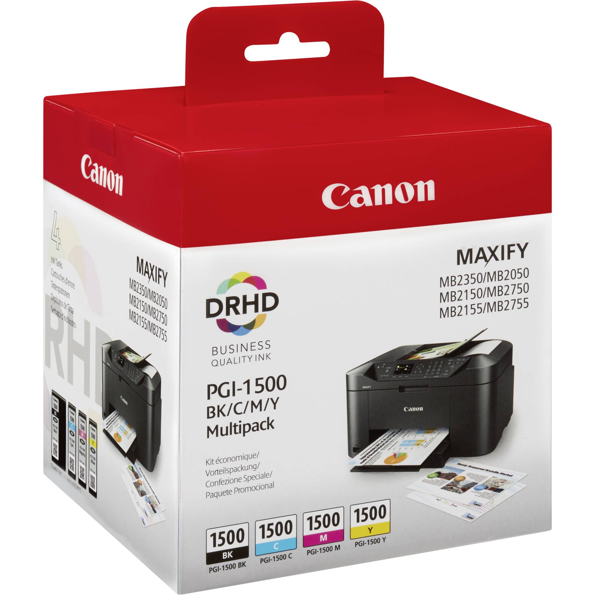 Canon Tinte PGI-1500 BK/C/M/Y Multipack 