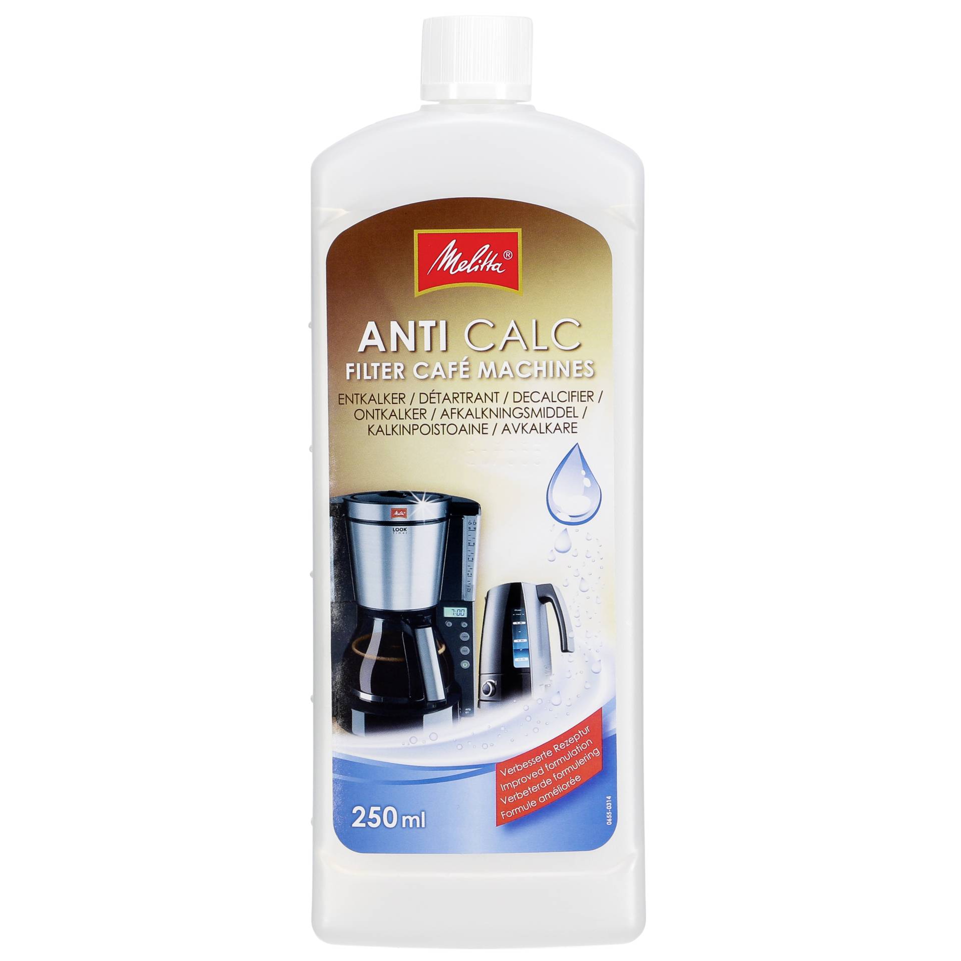 Melitta Anti Calc Filter Cafe Machines Liquid Flasche 250 ml