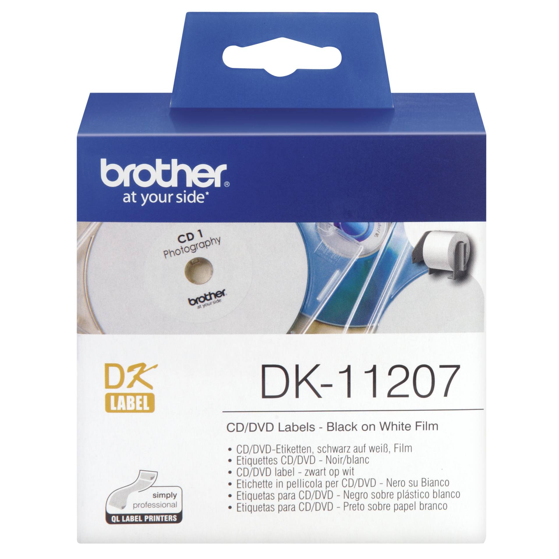 Brother DK-11207 CD/DVD-Etiketten 