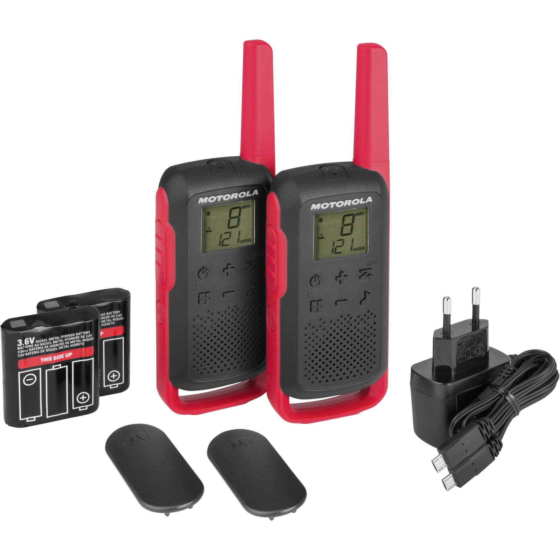 Motorola TALKABOUT T62 Funksprechgerät 16 Kanäle 12500 MHz Schwarz, Rot