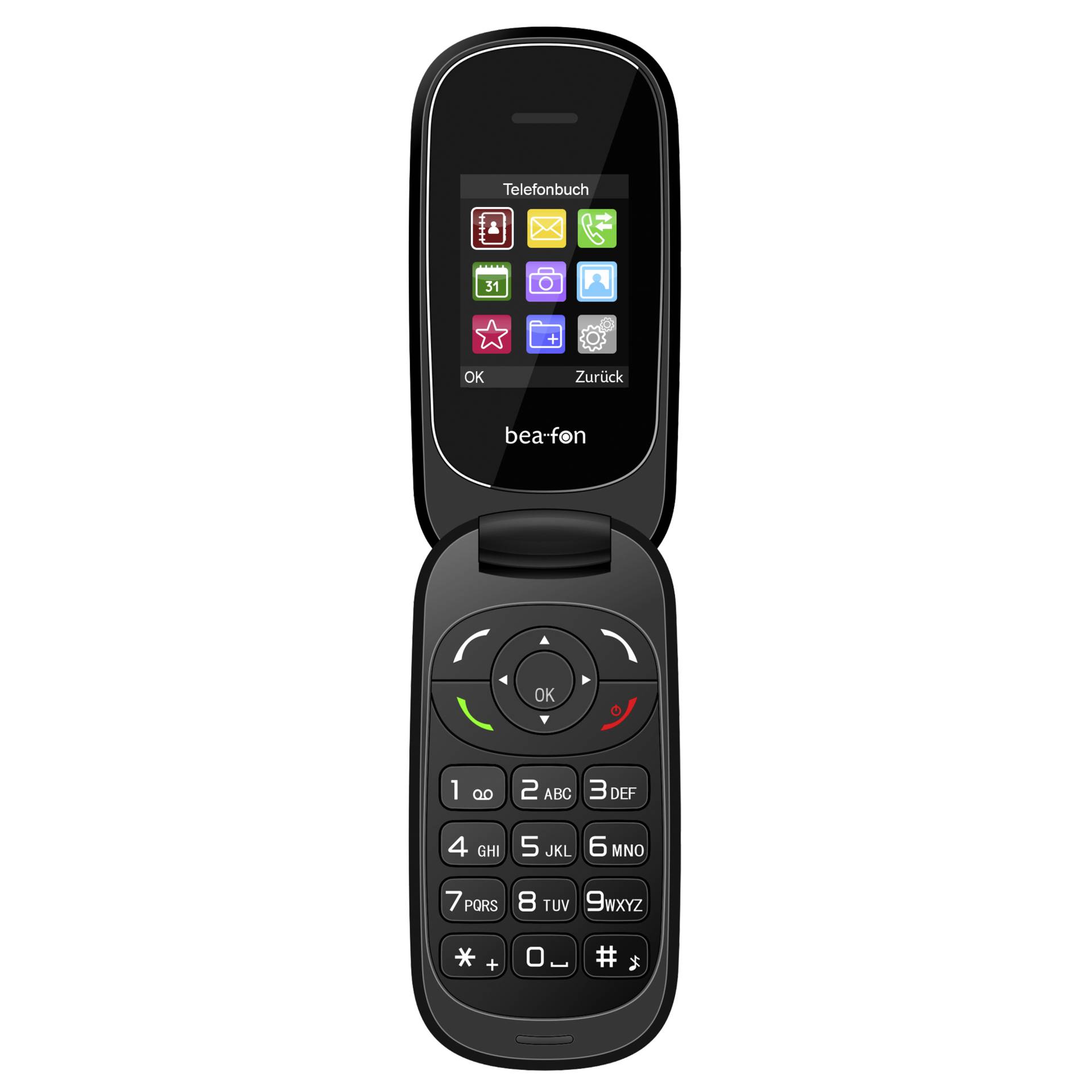 Beafon C220 4,5 cm (1.77) 82 g Rot Einsteigertelefon