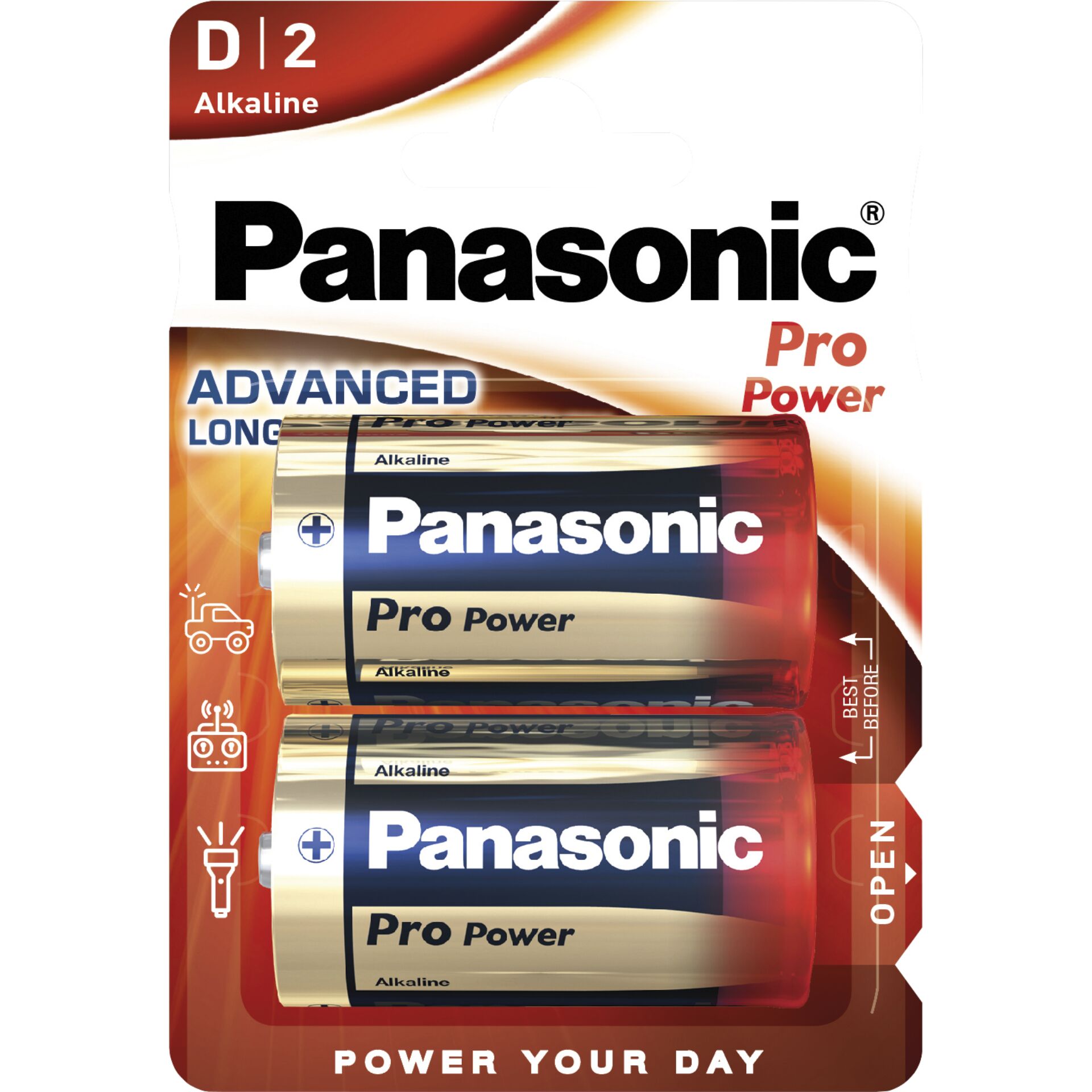 Panasonic Pro Power LR20PPG, Alkali D, 1.5V, 2er-Pack 